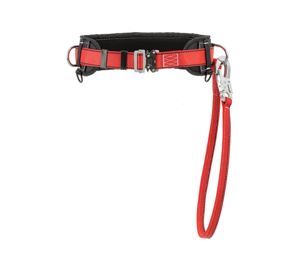 Cinturón de bombero con línea de seguridad, M-XL (85-120 cm), EN358, CE