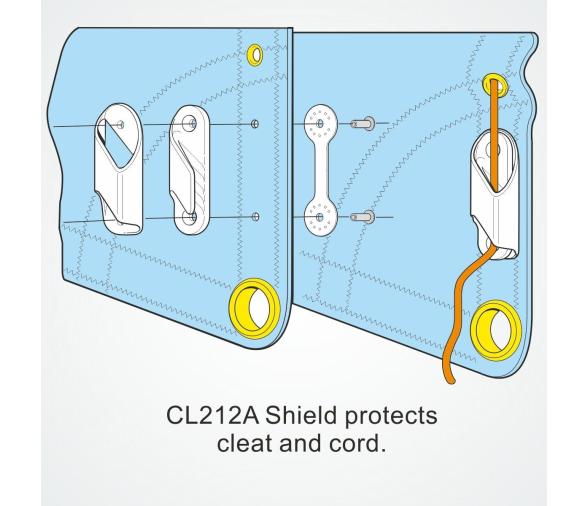 Clamcleat CL212 - Mordedor para línea de relinga
