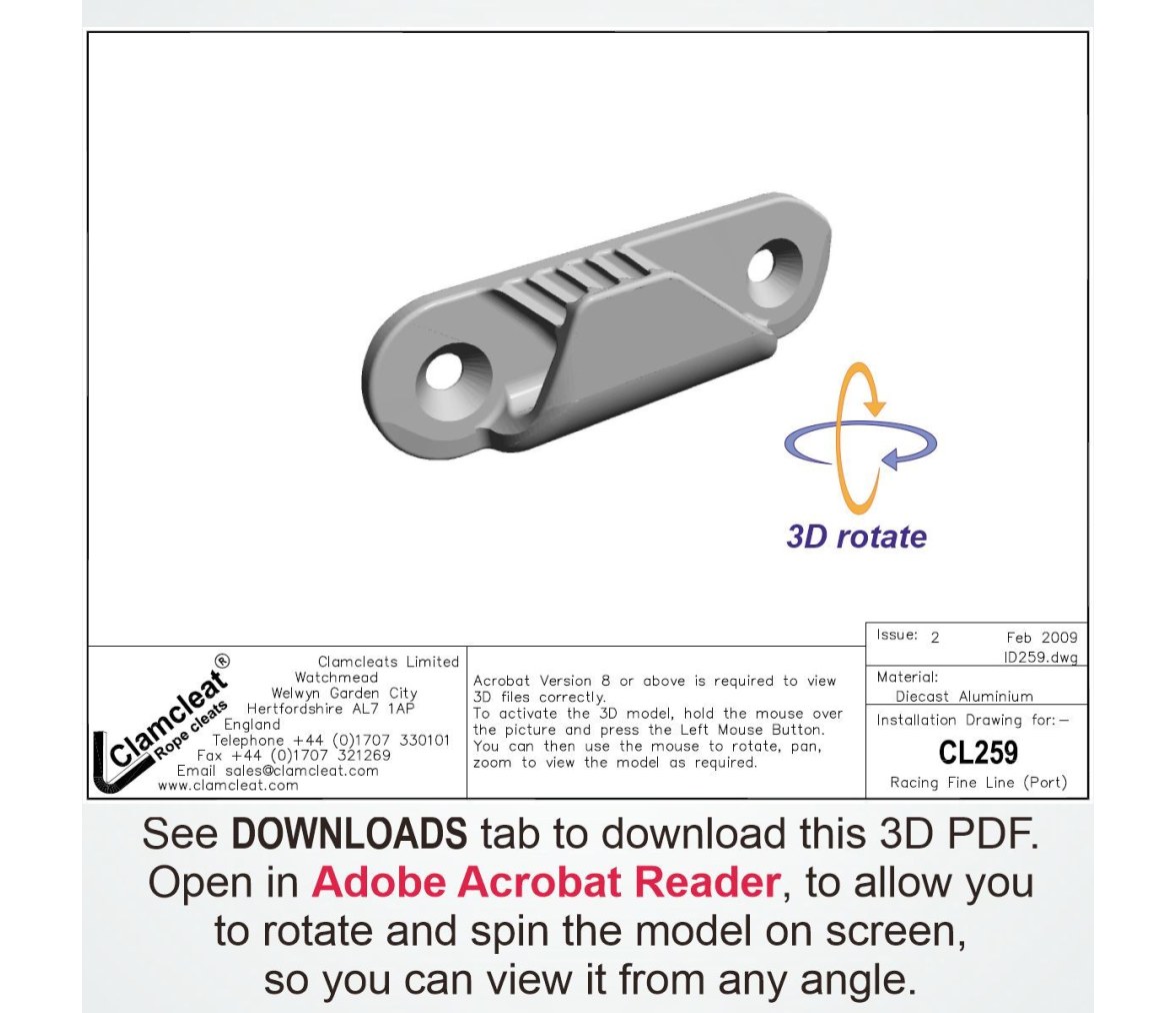 Clamcleat CL259 Racing Fine Line (Babor)