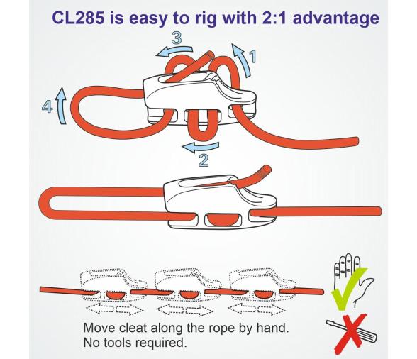 Clamcleat CL285 Racing Aero cleat (Mk2 style)