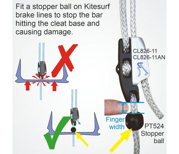 Clamcleat Mordedor CL826-11 Aero cleat con CL211 Mk2