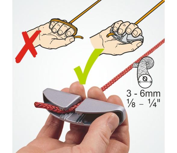 Clamcleat mordedor movil con cabo CL261