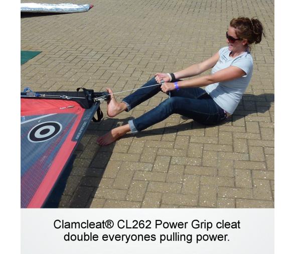 Clamcleat mordedor movil doble agarre con cabo CL262