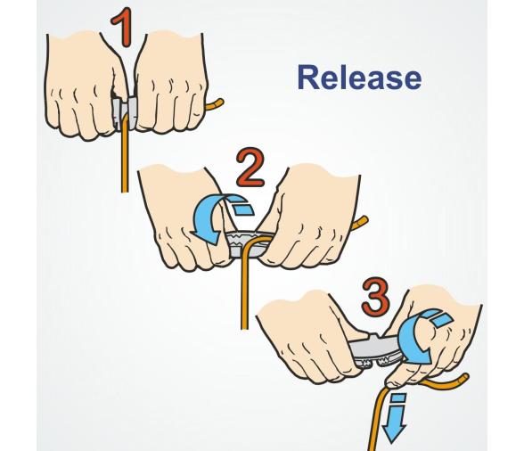 Clamcleat mordedor movil doble agarre con cabo CL262