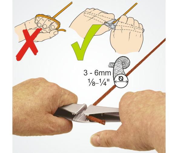 Clamcleat mordedor movil doble agarre con cabo CL262