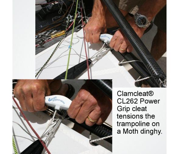 Clamcleat mordedor movil doble agarre con cabo CL262