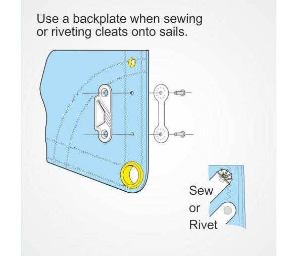 Clamcleat Placa posterior CL212BP