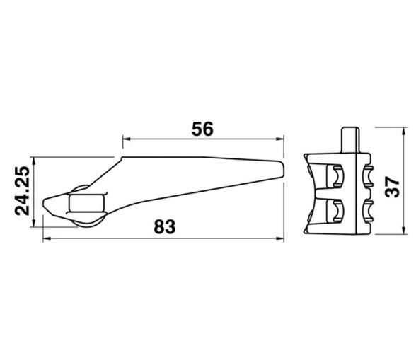 Clamcleat Mordedor CL708 Aluminio