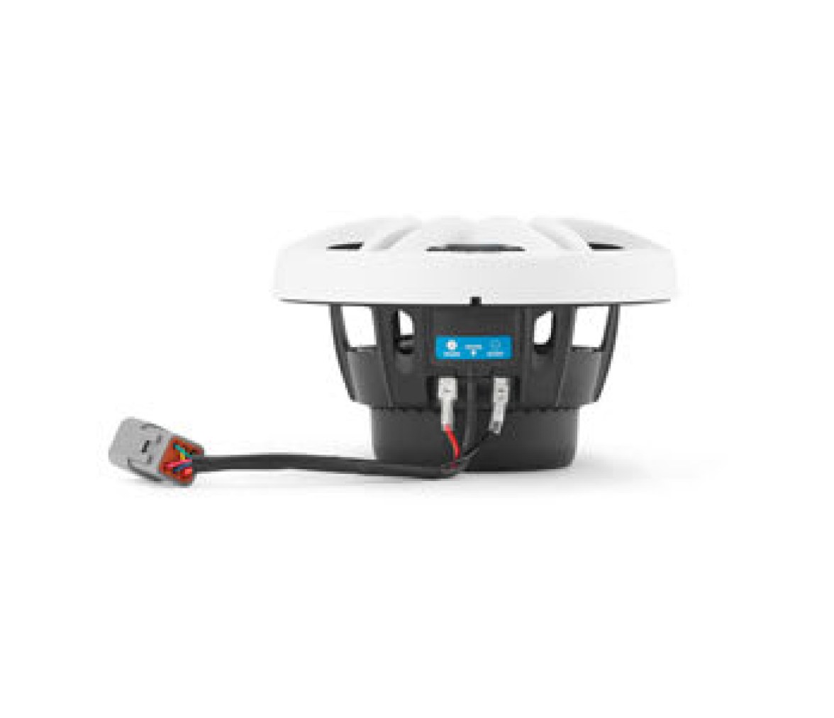 Clarion Altavoces náuticos CMSP, 6,5" con LED y rejilla Sport blanca y gris