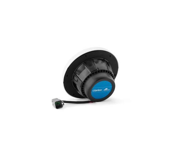 Clarion Altavoces náuticos CMSP, 6,5" con LED y rejilla Sport blanca y gris