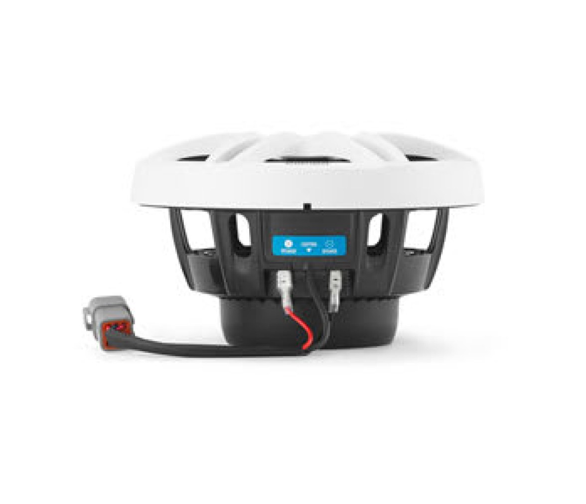 Clarion Altavoces náuticos CMSP, 7,7" con LED y rejilla Sport blanca y gris
