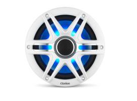 Clarion Altavoces náuticos CMSP, 7,7" con LED y rejilla Sport blanca y gris