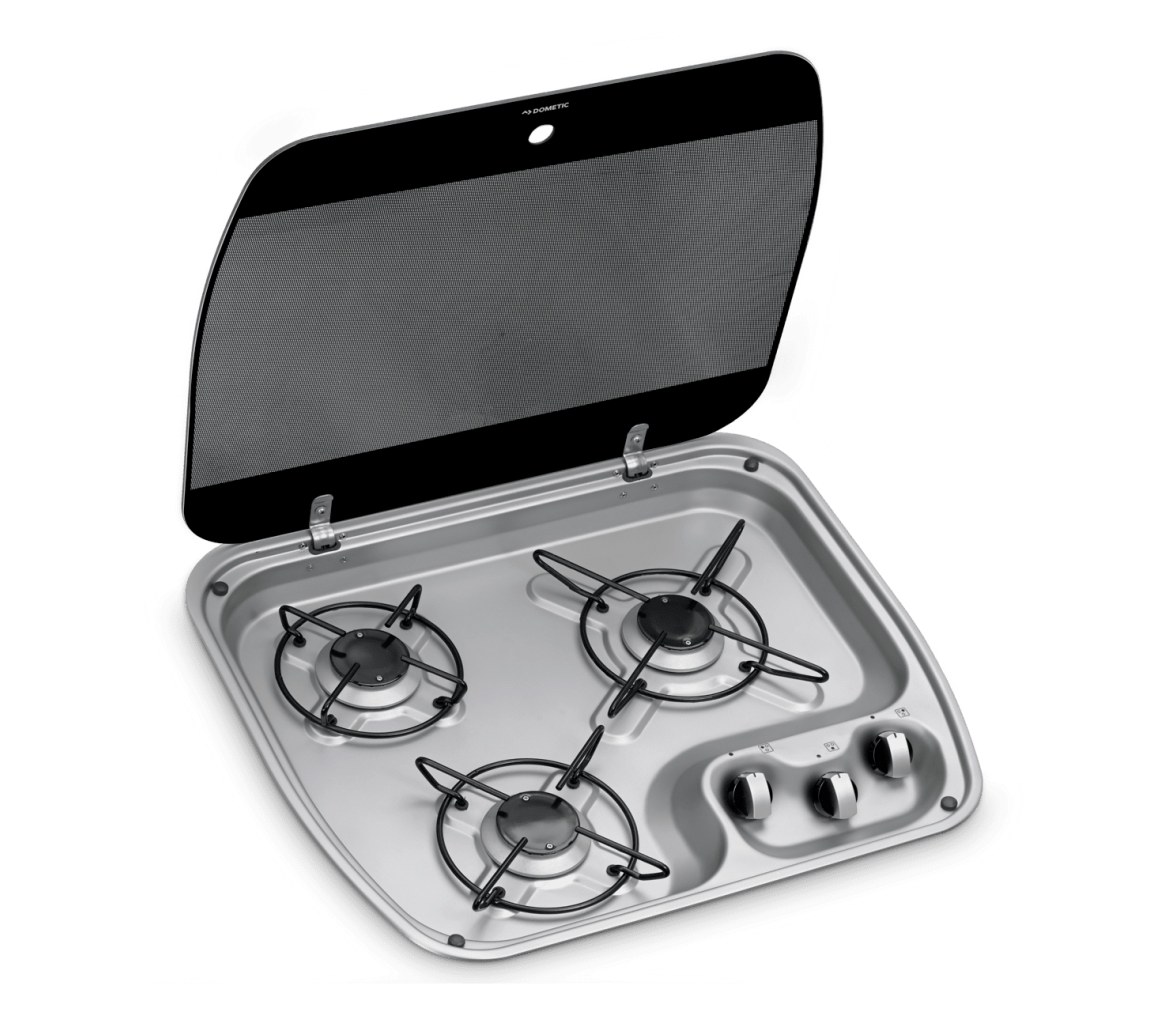Cocina 3 Quemadores Tapa de Vidrio HBG 3445 Dometic