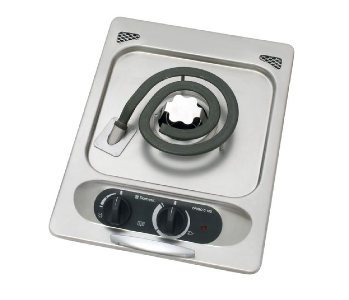 Cocina Alcohol y Electrica Empotrada 1 Quemador Origo C100 Dometic