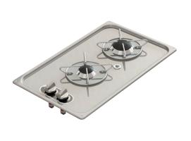 Cocina de Gas Empotrada Rectangular con 2 Fuegos