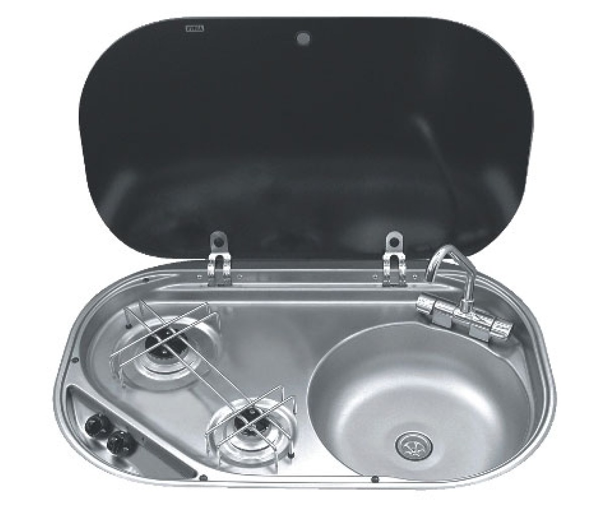 Dometic Cocina y Fregadero 2 Quemadores HSG 2440 R