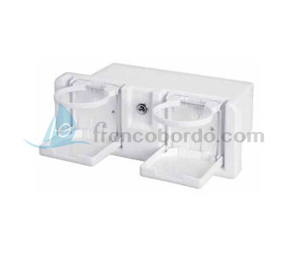 Cofre con Soporte para Vasos y Llave