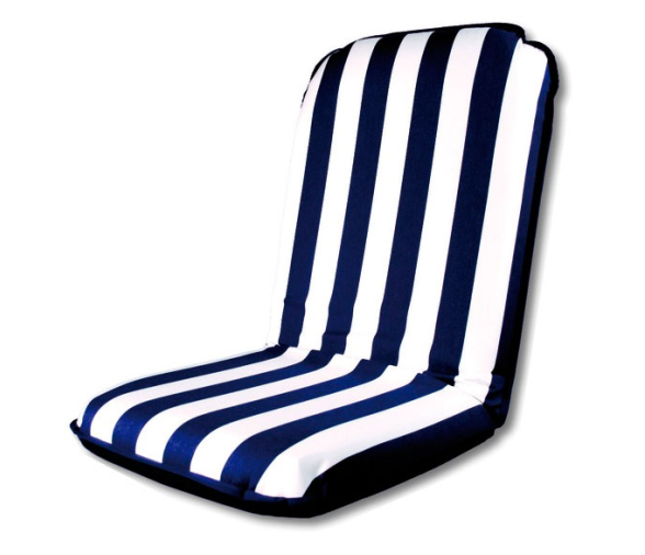 Cojin Asiento Comfort Seat Tela Sunbrella Azul-Blanco
