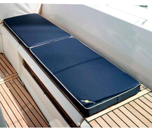 Cojin Doble Azul Navy de Poliester para Banco