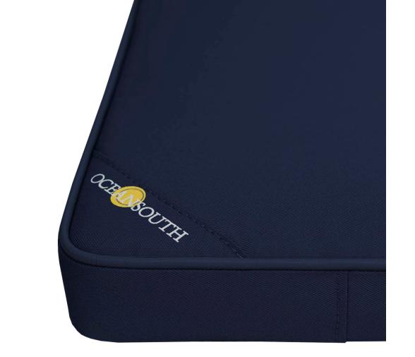 Cojin Doble Azul Navy de Poliester para Banco