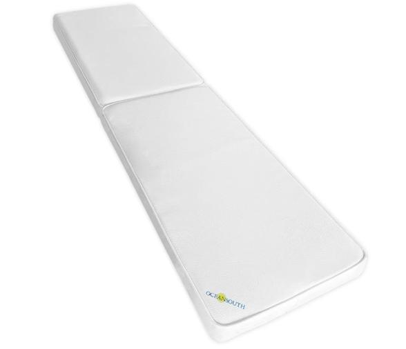 Cojin Doble Blanco de Poliester para Banco