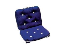Double Blue Kapok Cushion 80 x 45 cm