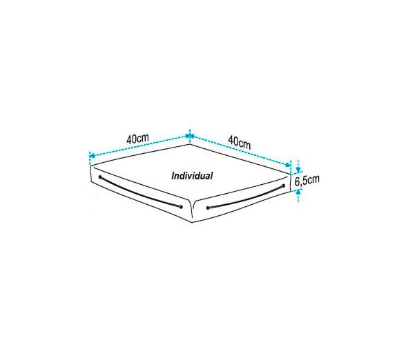 Cojin Flotante Cubierta Individual Azul