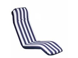 Cojin Tumbona Extra Largo Azul-Blanco Comfort Seat