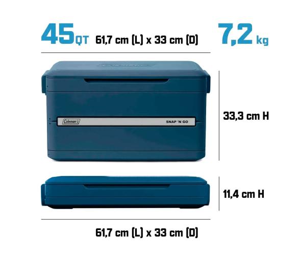 Coleman Nevera Plegable Snap 'N Go 45QT 42L