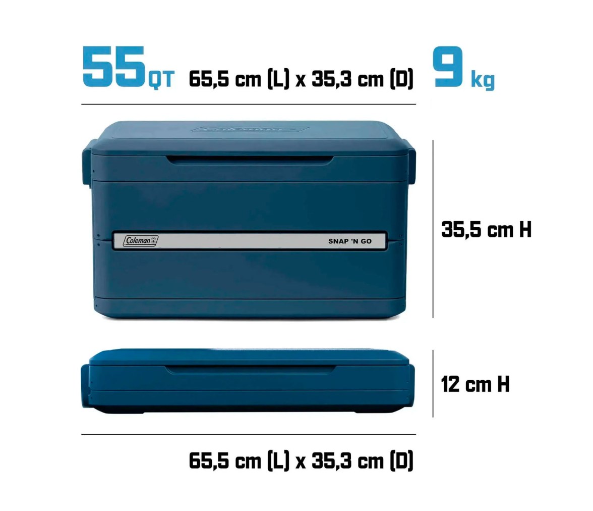 Coleman Nevera Plegable Snap 'N Go 55QT 52L