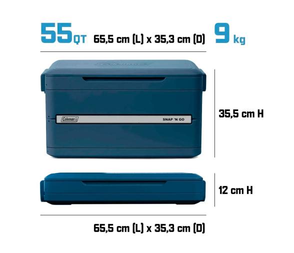 Coleman Nevera Plegable Snap 'N Go 55QT 52L