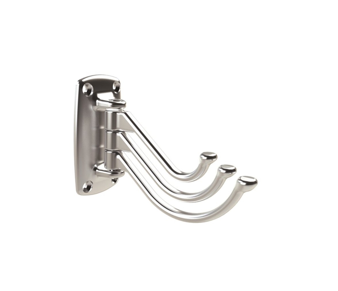 Triple Chromed Brass coat hook