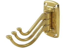 Triple Chromed Brass coat hook