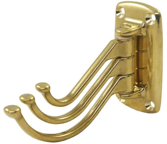 Colgador Perchero Ganchos Triple Laton N