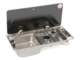 CAN Fregadero y Cocina Empotrable 2 fuegos FL1401