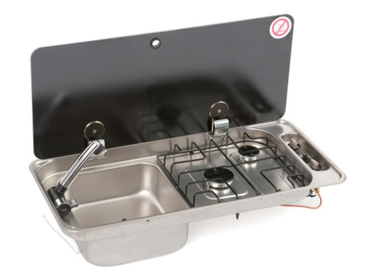CAN Fregadero y Cocina Empotrable 2 fuegos FL1401