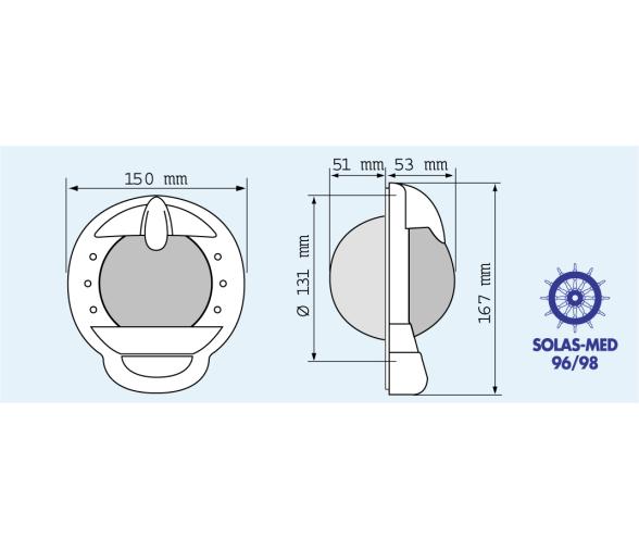Compas Contest 101 Mamparo Vertical Plastimo