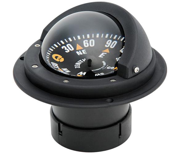 Compas Magnetico Riviera 80 mm Empotrable Rosa Negra Carcasa Negra