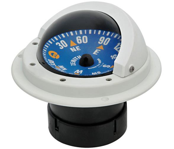 Compas Magnetico Riviera 80 mm Empotrable Rosa Azul Carcasa Blanca