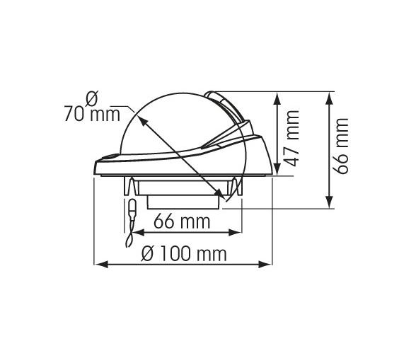 Plastimo Compás Offshore 75 Mini-Pedestal Mamparo Vertical o Inclinado 20 a 90 g