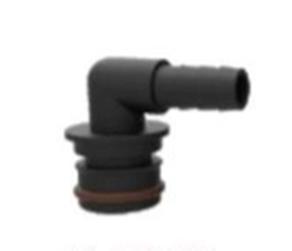 Conector Acodado Manguera 3/8 Pulgada