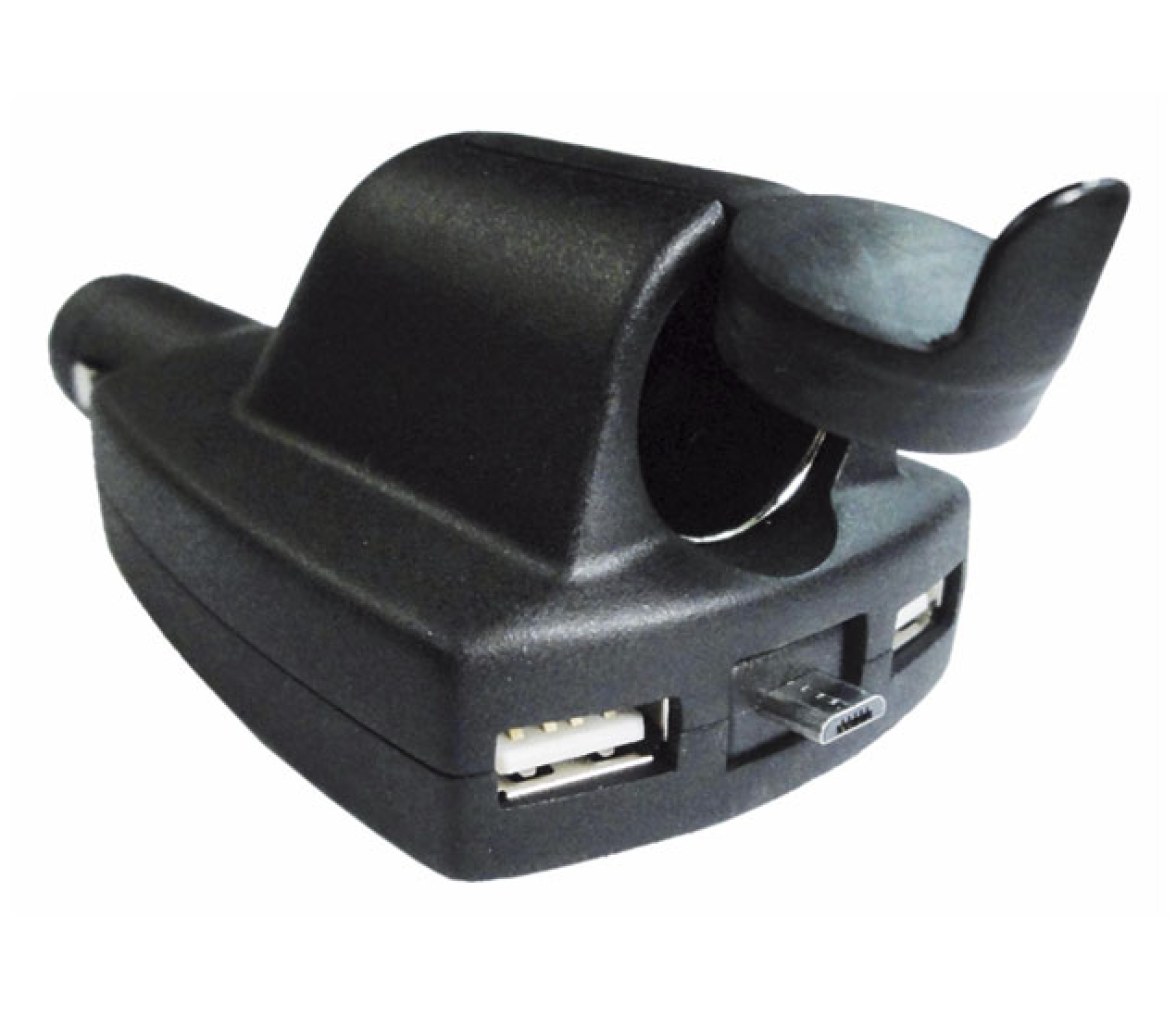 Conector Mechero con Doble USB y Micro USB