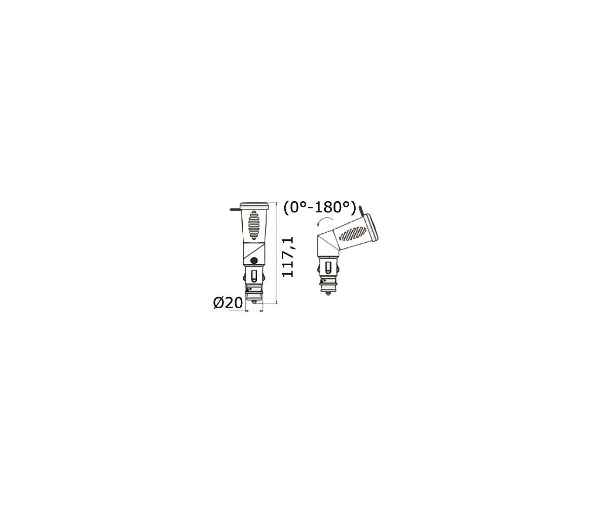 Conector Doble USB Articulado