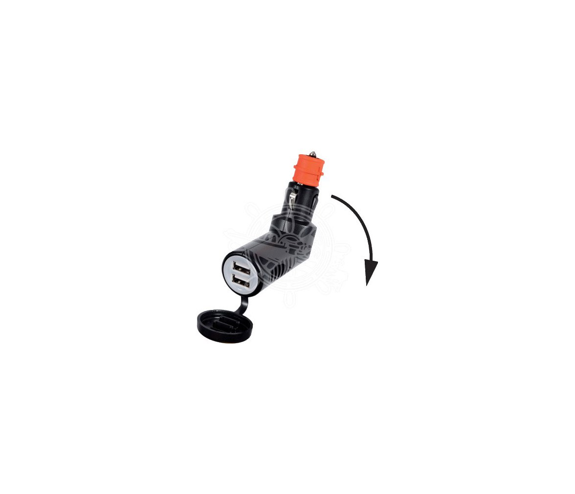 Conector Doble USB Articulado