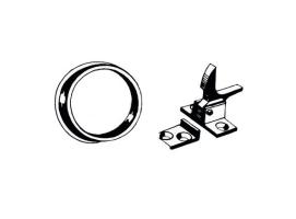 Conjunto de Cierre con Aro de Nylon Negro