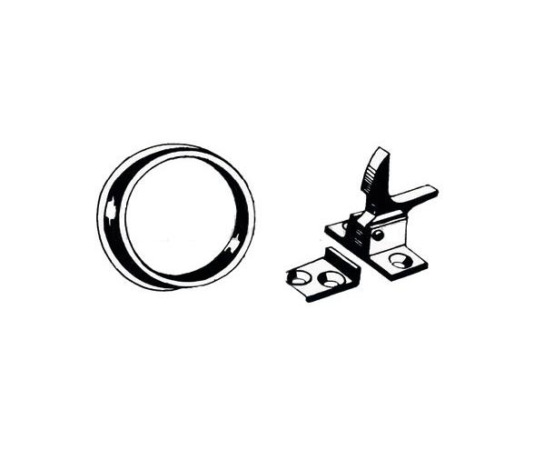 Conjunto de Cierre con Aro de Nylon Negro