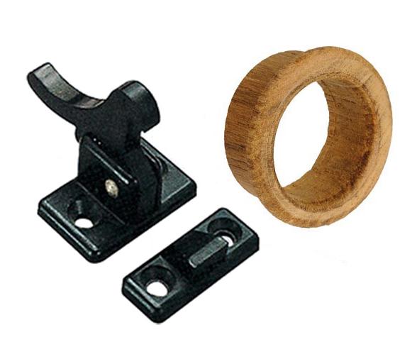 Conjunto de Cierre Plastico con Aro Teca