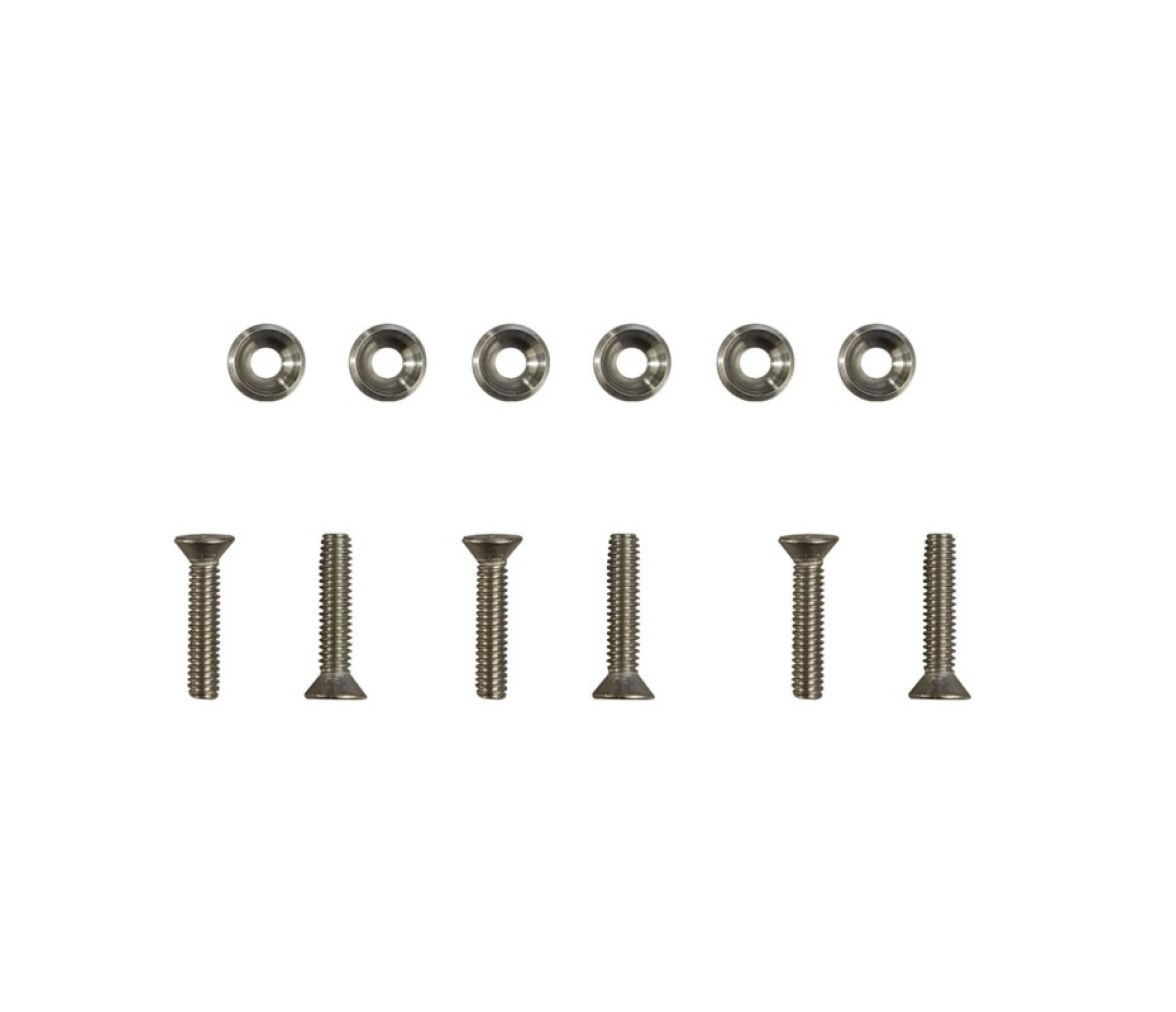 Conjunto de tornillos para placa frontal de esquí de plástico