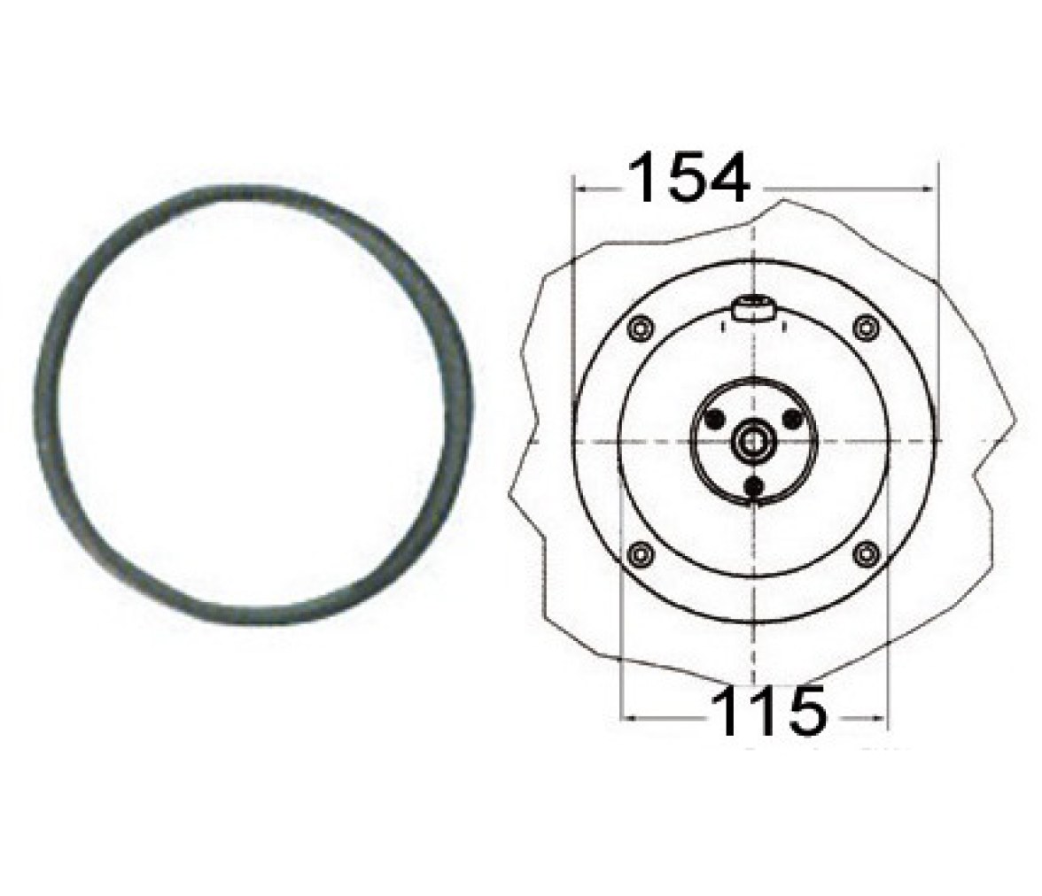 Ultraflex Fijacion y Contraplaca Bomba UP20 F Redondo X57