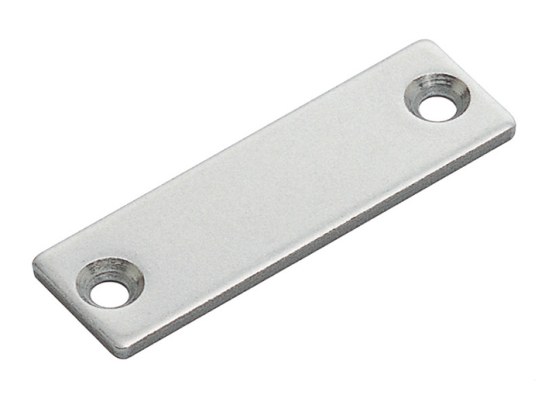 Contraplaca Acero Inox para Cerradura Magnetica